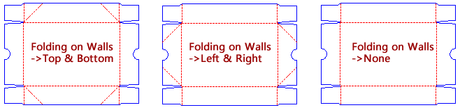 参数化盒型设计之下拉选项-折线（上下/左右/无）