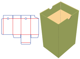 文件包装盒设计|包装盒设计展开图