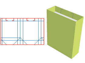  手提袋,包装袋,粘纸绳手提袋,手提袋结构设计,手提袋包装设计,提绳袋,展示袋,文件袋,手提袋展开结构