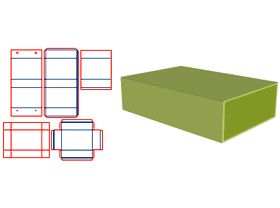 书型翻盖精品盒
