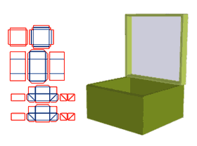 底折叠式,天地盖精品盒,盖半穿,底灰板V槽,压扁运输,手工盒,翻盖礼盒,硬纸板盒,礼盒,精装盒