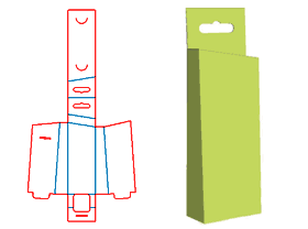 刷子包装，悬挂式包装结构，开口式包装，异形盒结构