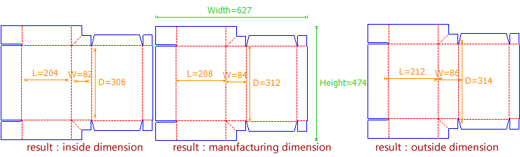 以内尺寸作为参数-不同尺寸类型在盒型参数设计时的差异