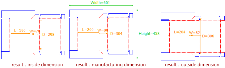 以外尺寸作为参数-不同尺寸类型在盒型参数设计时的差异